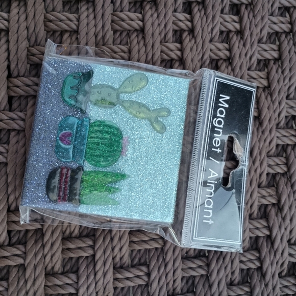 Refrigerate Cacti Sparkling Decorative Magnet